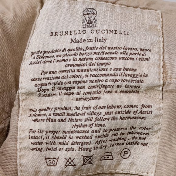 Brunello Cucinelli Tan Denim Monili The Boyish Jeans - Picture 10 of 16